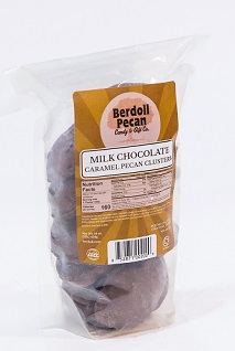 MILK CHOCOLATE CARAMEL PECAN CLUSTERS